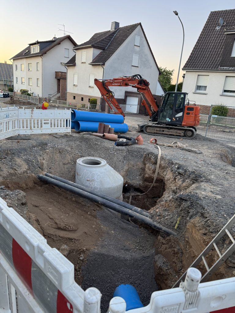 Foto der Baustelle auf der Felsberger Straße
