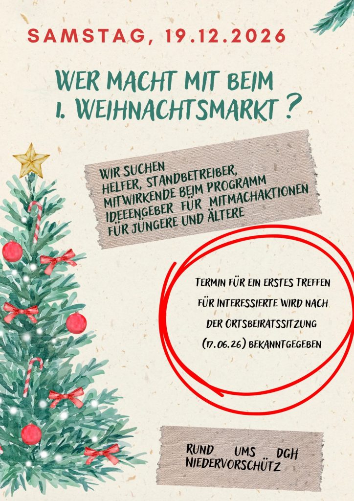 Flyer Weihnachtsmarkt